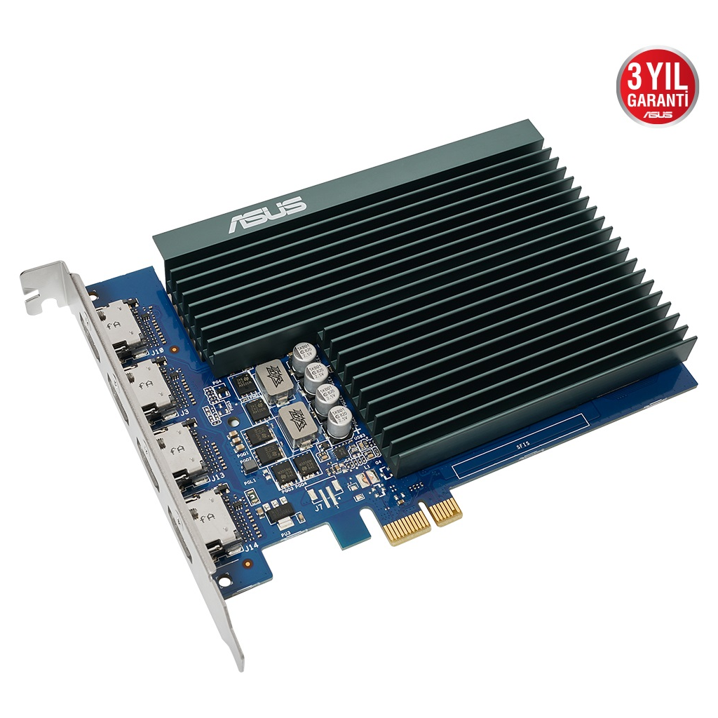 ASUS GT730-4H-SL-2GD5 2GB Geforce GT730 DDR5 64bit 4xHDMI PCIe Ekran Kartı - ASUS - görsel 3