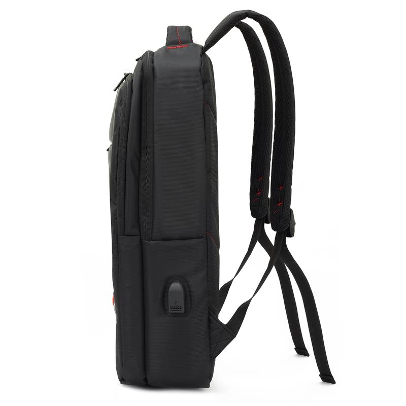 MACK MCC-006 15.6" OFFICE USB GİRİŞLİ NOTEBOOK SIRT ÇANTASI SİYAH - Mack - görsel 3