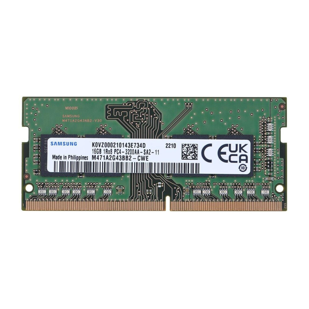 Samsung SAMSO3200/16, 16GB, DDR4, 3200MHz,  1.2V Notebook Ram (M471A2G43DB1-CWE) - Samsung