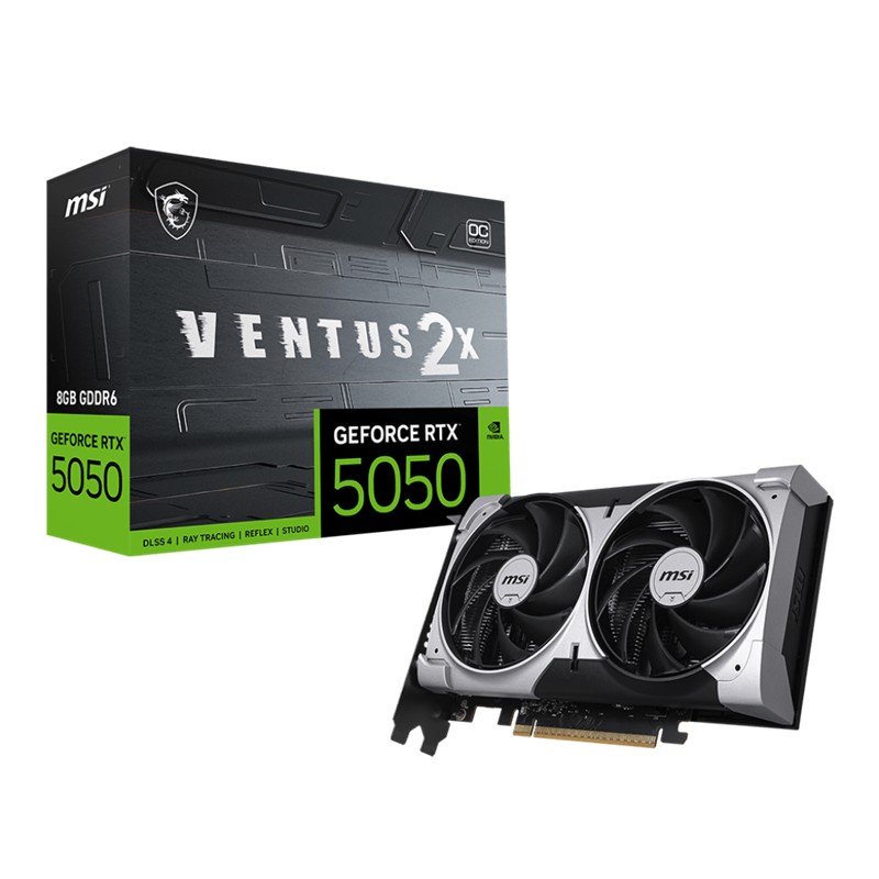 MSI RTX5050 8GB GDDR6 128BIT 3xDP/HDMI (GEFORCE RTX 5050 8G VENTUS 2X OC) - MSI - görsel 2