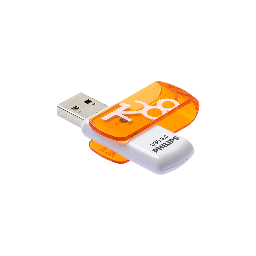 PHILIPS FM12FD00B, 128GB, USB 3.0, Vivid, Turuncu, Flash Disk - Philips - görsel 3