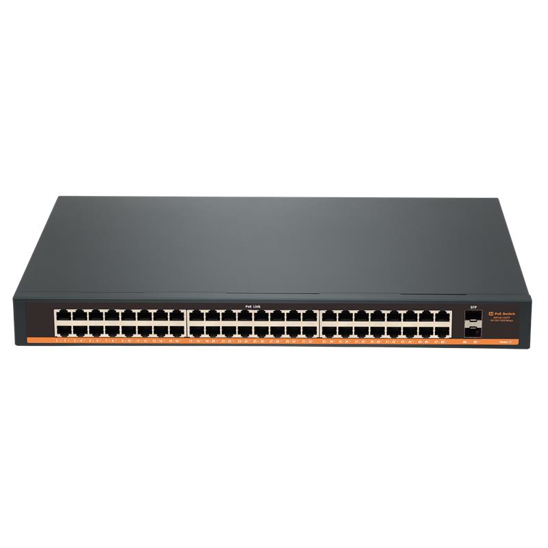 TIWOX TP-G4820-POE800W 48 PORT GIGABIT + 2X 1GB SFP UPLINK RACKMOUNT POE SWITCH - Tiwox