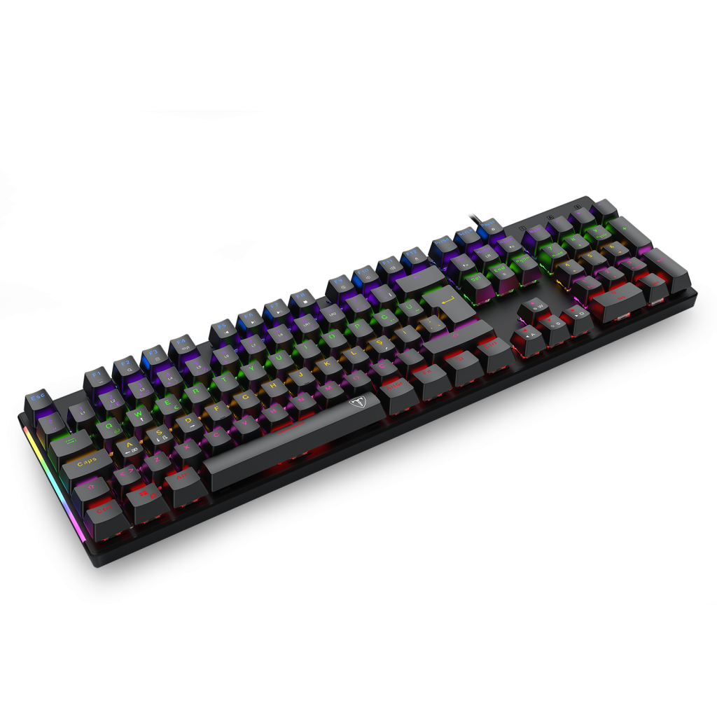 T-DAGGER NAXOS, T-TGK310-BL, USB Kablolu, Türkçe Q, Rainbow Backlight, Blue Mekanik Switch, 104 Tuşlu, Gaming Klavye - T-Dagger - görsel 4