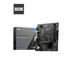 MSI PRO H610M-E DDR5 1700P DDR5 SES GLAN HDMI/VGA SATA3 USB3.2 mATX - MSI