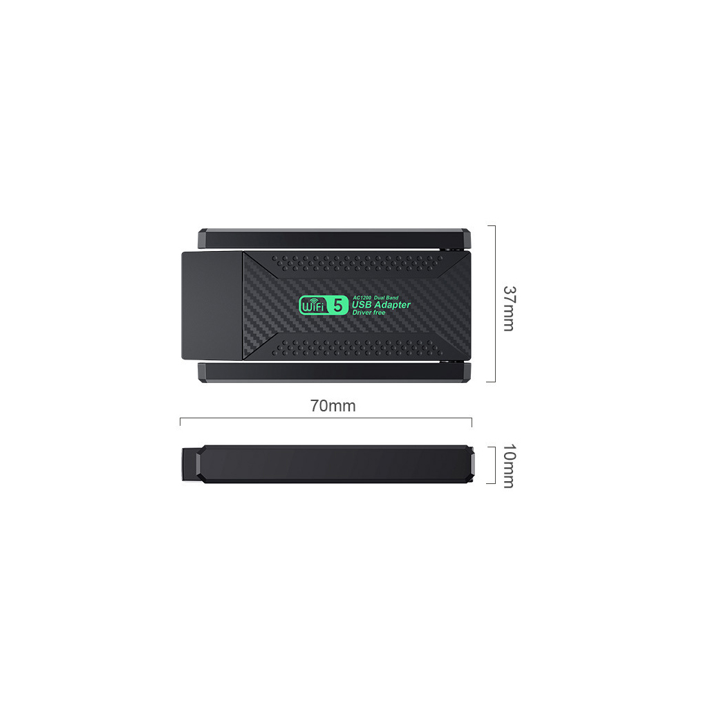 EVEREST EWA600, 600Mbp, 2.4Ghz ve 5Ghz Dual Band, WIFI 5, 2x2dbi Anten, USB3.0, WIRELESS ETHERNET - Everest - görsel 5