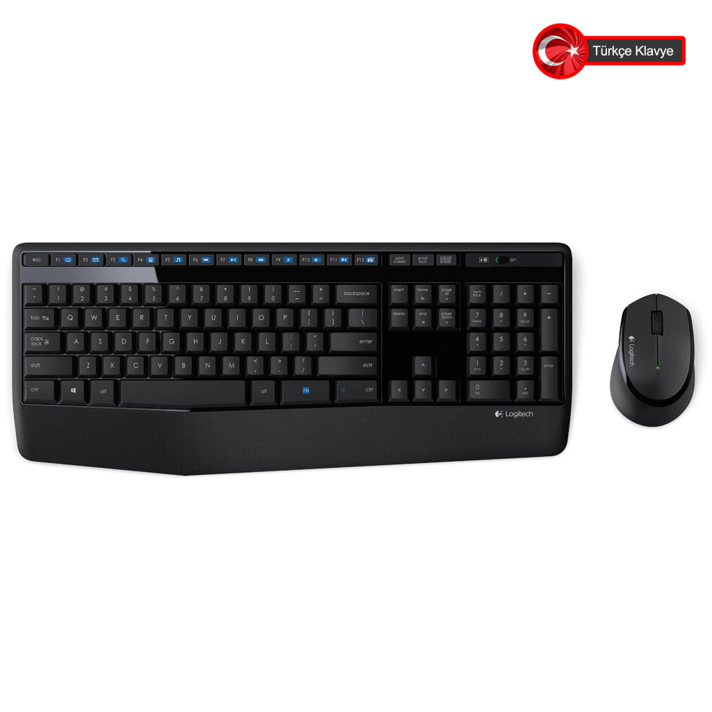 LOGITECH MK345 Q Türkçe Kablosuz Siyah Klavye+ Mouse - LOGITECH - görsel 2