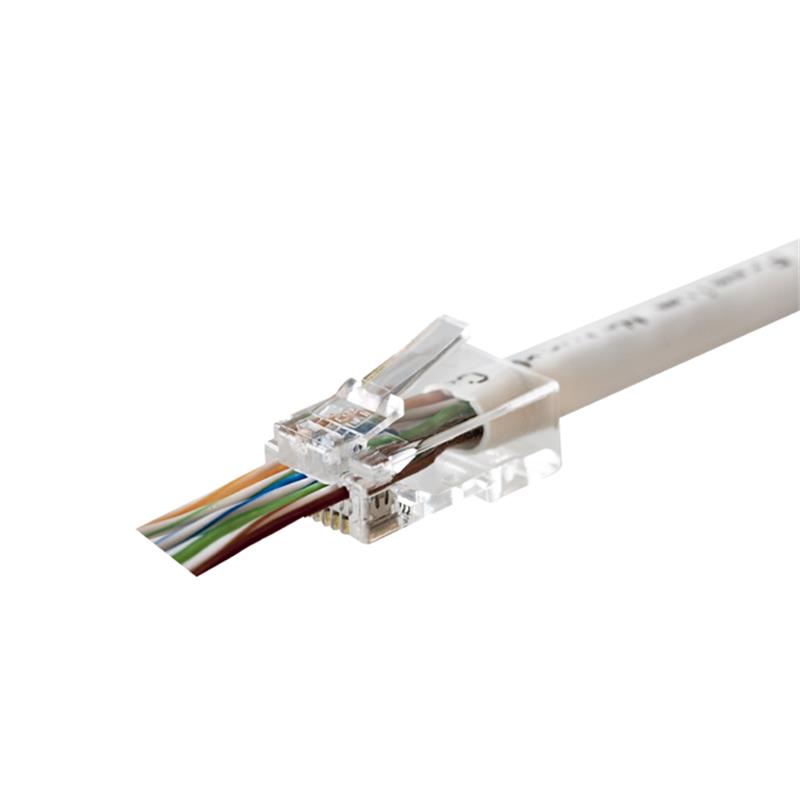ORING MPC6U3EZ CAT6 PLUG U/UTP EZRJ45 YENİ NESİL ALTIN UÇ KONNEKTÖR 100 LÜ PAKET - Oring