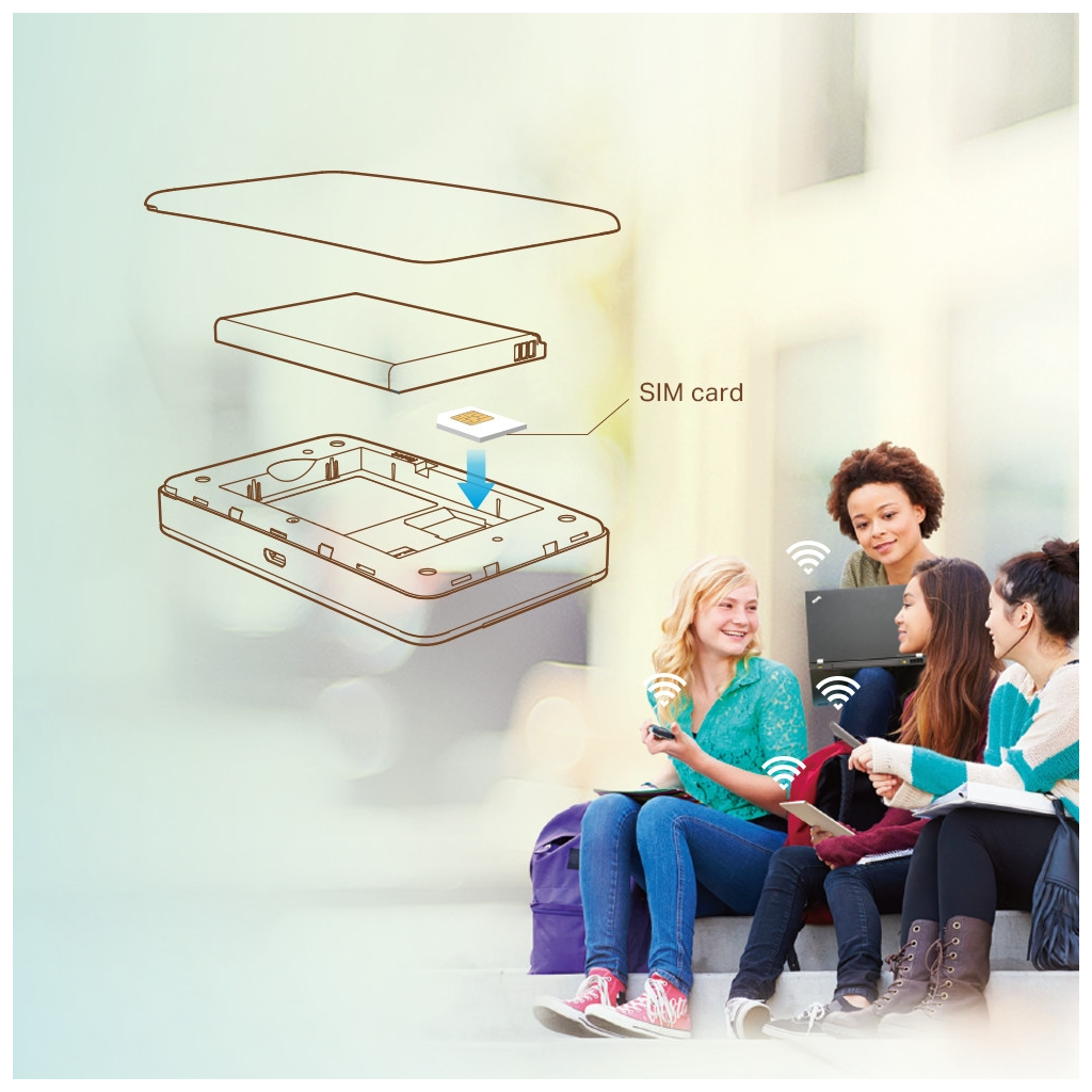 TP-LINK M7350 4G LTE Sim Yuvalı, SD Kart, 2000mAh, 150Mbps Mobile Wifi Router (10 Cihaz Desteği) - Tp-Link - görsel 3