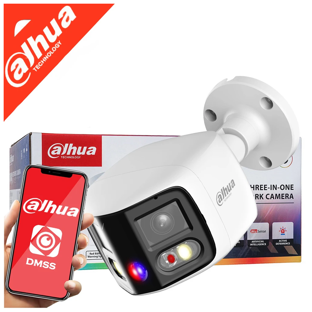 DAHUA  IPC-PFW3849S-A180-AS-PV, 2X4Mpix, 2,8mm Lens,H265+, 25Mt Gece Görüşü, IP67, Dahili Mikrofon, TiOC Duo Süper Geniş Açı Bullet Ip Kamera - Dahua - görsel 3