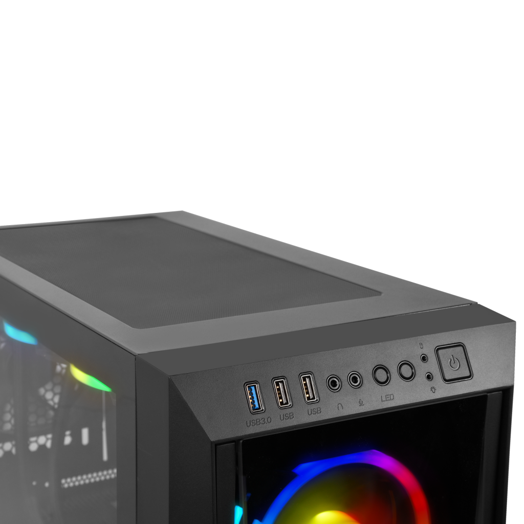 PANTHERA-02B, AMD RYZEN 5 5600, 16Gb DDR4 Ram, 500Gb NVMe SSD, 8Gb GDDR6 RX 5500 Ekran Kartı, 1600W Kasa, Free Dos OEM PAKET - Powered By AMD - görsel 3
