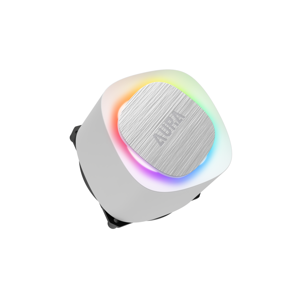 GAMDIAS AURA GL360 V2 WH, White Edition, 360mm,  RGB, 3 Fanlı, CPU Sıvı Soğutma - Gamdias - görsel 2