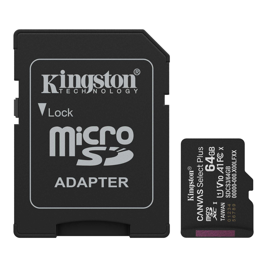 KINGSTON SDCS3/64GB, Canvas Select Plus Gen3 A1, 100Mb/s, MicroSD Kart Bellek (SD Adaptörlü) - Kingston - görsel 2