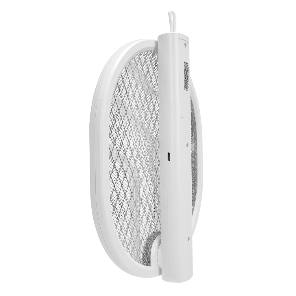 ASONIC AS-A26, Beyaz, 3000V, Raket Tipi, UV Mor Işıklı, 1200mAh, Bataryalı, Şarj Edilebilir, Katlanabilir, Sinek Öldürücü - Asonic - görsel 5