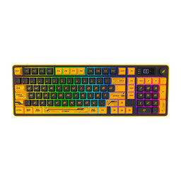 HAWK GAMING HK258 MEMBRANE LCD RGB KABLOSUZ/BLUETOOTH TURKCE KLAVYE SARI/SIYAH - HAWK