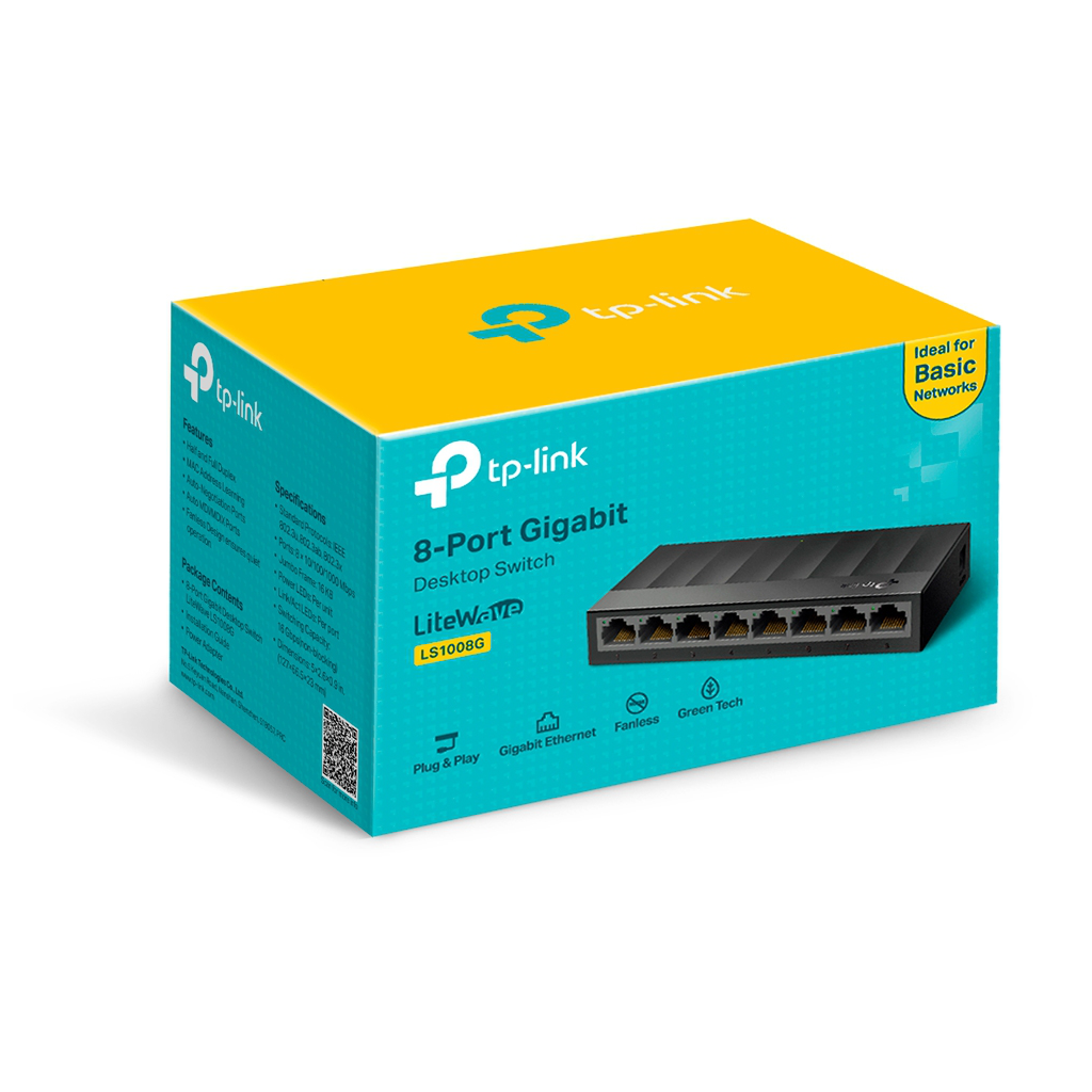 TP-LINK LS1008G 8 port Gbit Desktop Yönetilemez Plastik Kasa Switch - TP-LINK - görsel 4