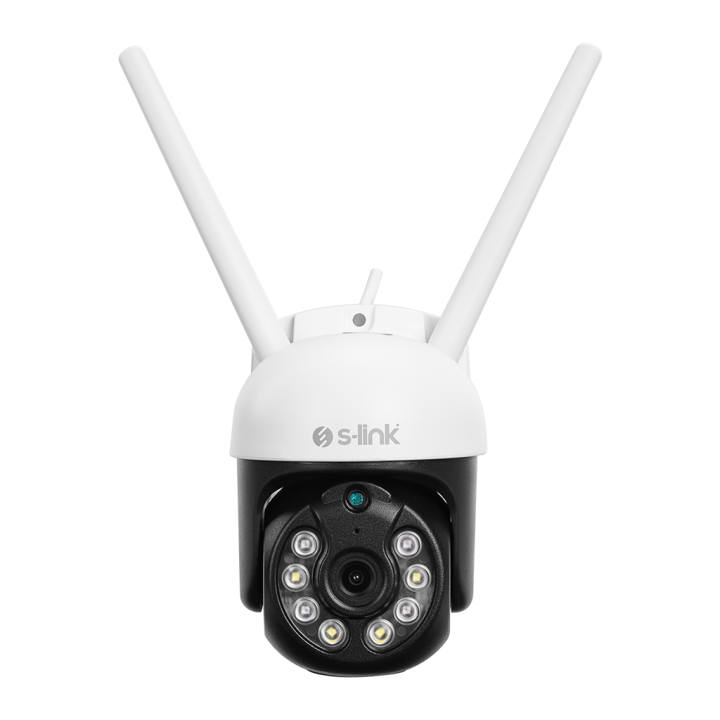 S-LINK SL-PTZ01, Akıllı Güvenlik Kamerası, WiFi, 3Mpix, 2,8mm Lens, 25m. Gece Görüşü, Hareket algılama, İki Yönlü Ses, Micro SD Kartlı, TUYA Yazılım - S-Link - görsel 2
