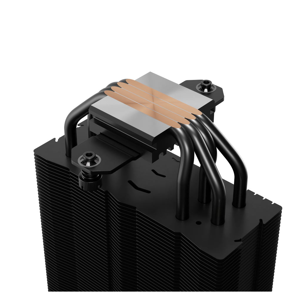 GAMDIAS BOREAS E2-410, Black Edition, 120mm, CPU Kule Tipi Hava Soğutma, Doğrudan Temas Teknolojisine Sahip 4 adet Gelişmiş Bakır Isı Borusu (AMD AM4-AM5 ve INTEL Tüm işlemciler ile uyumlu) - Gamdias - görsel 4