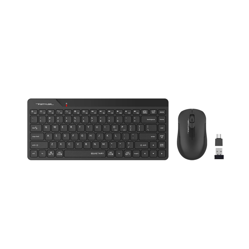 A4 TECH FG2200 AIR2 Q Türkçe Kablosuz Siyah Mini 1200dpi Klavye+ Mouse - A4 TECH - görsel 2