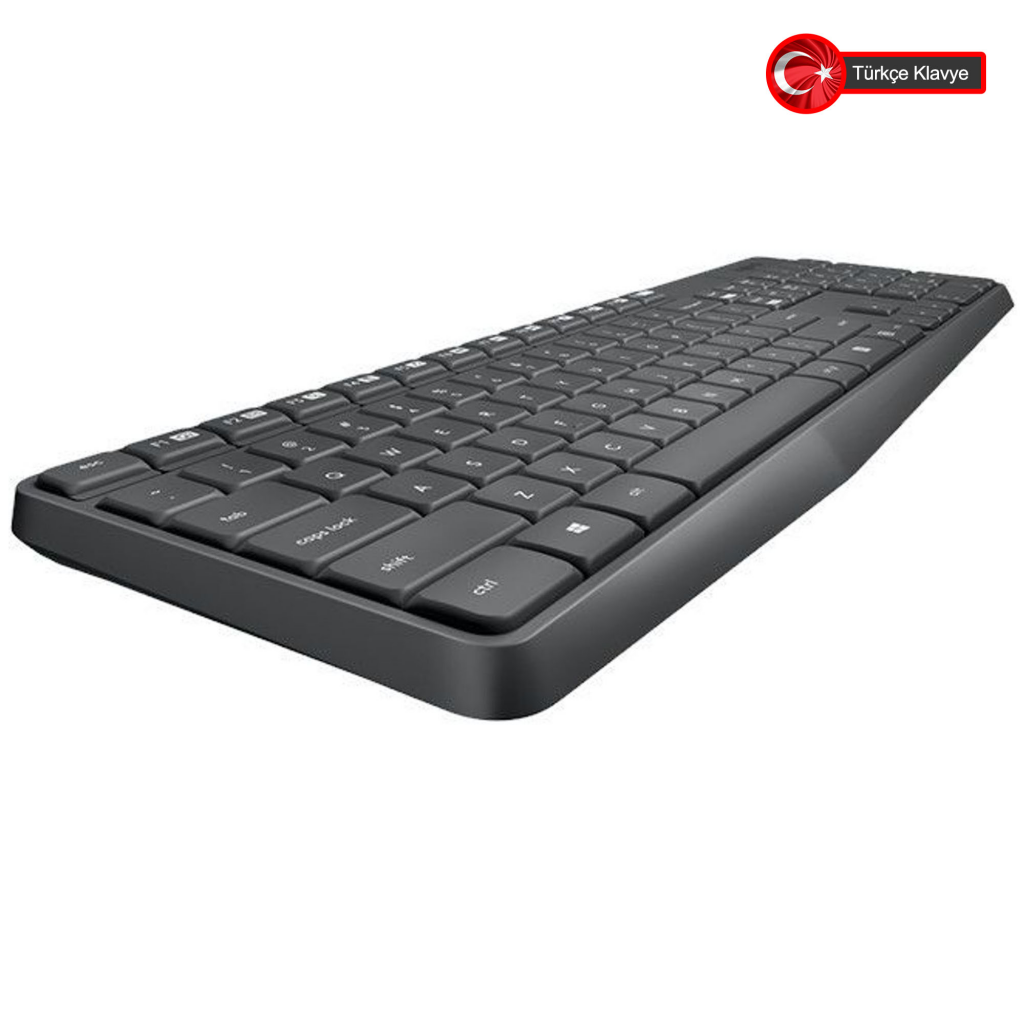 LOGITECH MK235 Q Türkçe Kablosuz Siyah Klavye+ Mouse - LOGITECH - görsel 3