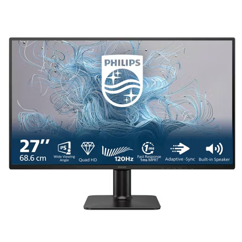 27 PHILIPS 27E2N2500/01 IPS 1MS 120HZ 1XHDMI 1XDP 2K QHD 2560X1440 FLICKER-FREE VESA SİYAH - Philips