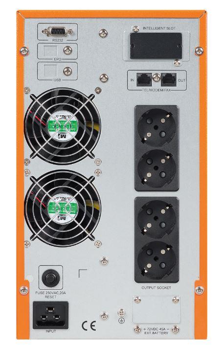 MAKELSAN P.PACK SE Online (1800W) 2 KVA 5/10 dk 1/1 Faz (4x12v 9AH Akü ) UPS - MAKELSAN - görsel 3