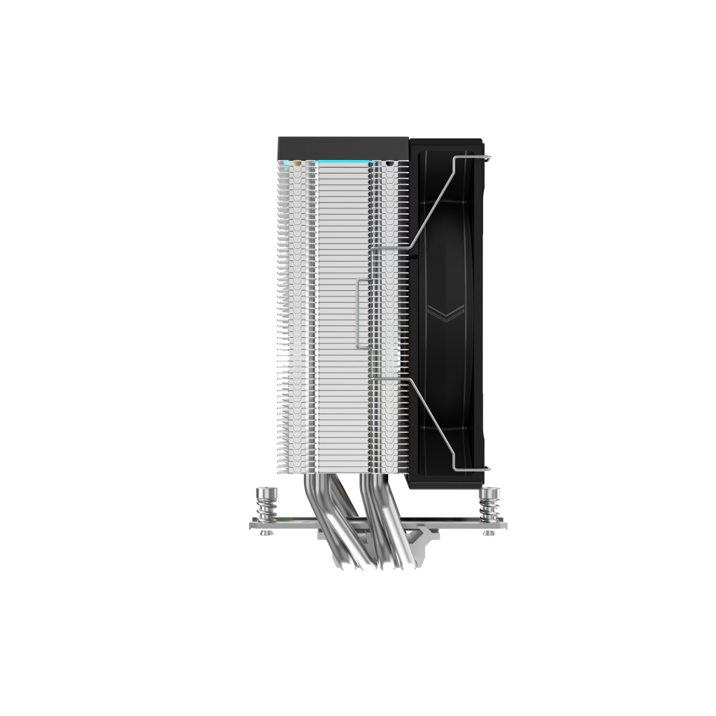 SAMA A40L, Black, 1x120mm ARGB Fan, Kule Tipi Hava Soğutma, 4 adet Gelişmiş Kompozit Isı Borusu, CPU Fan (AMD ve INTEL Tüm işlemciler ile uyumlu) - Sama - görsel 4