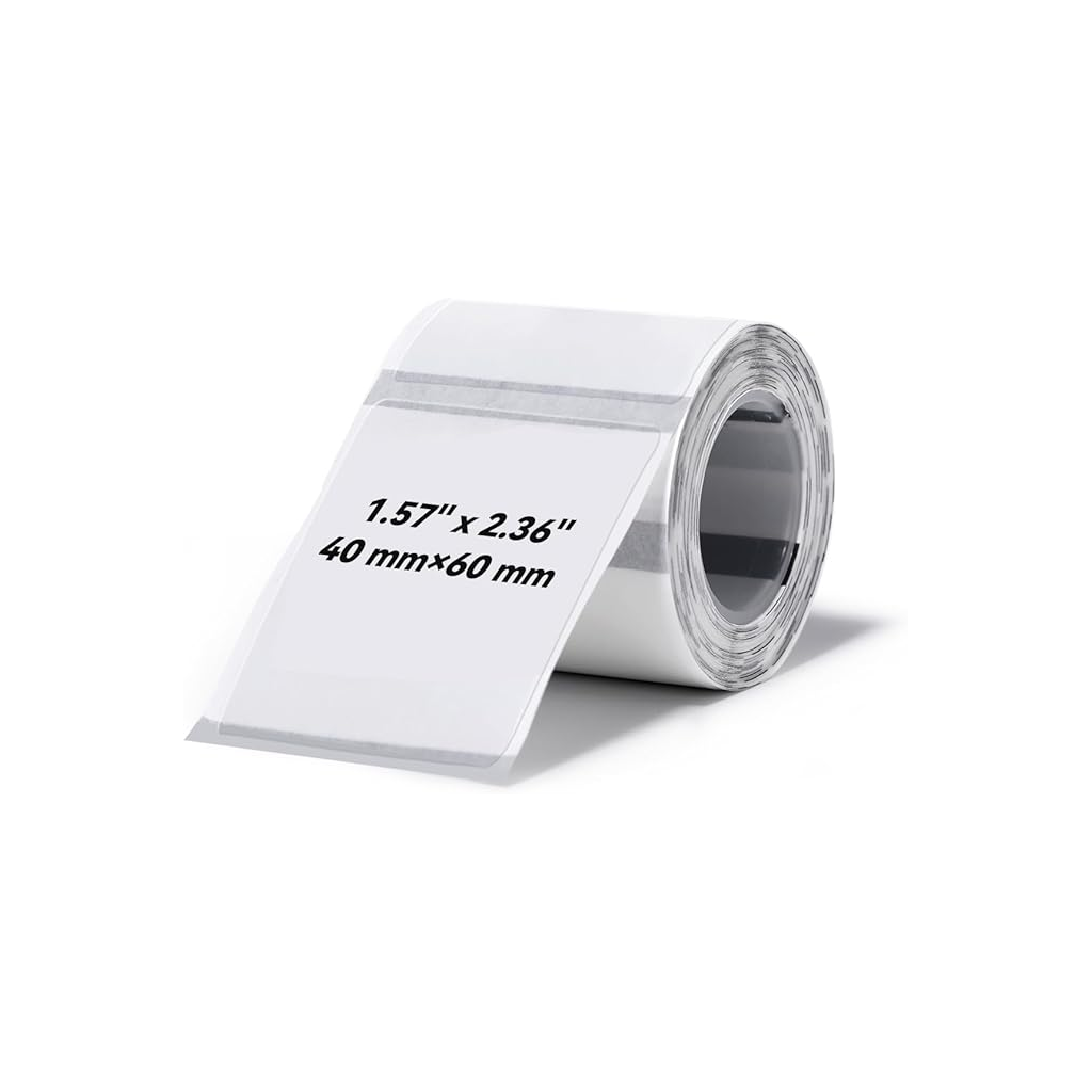 NIIMBOT T40 Etiket 40mm x 60mm 125 adet Şeffaf  (B1,B21S,B3S) - Niimbot
