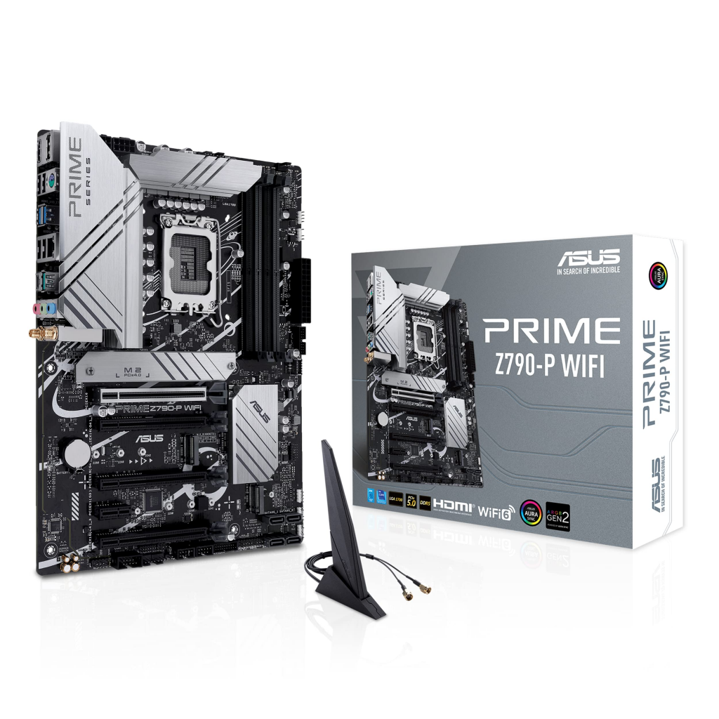 ASUS PRIME Z790-P WIFI Z790 DDR5 (Vga Yok) GLan 2.5G ATX HD DP US3 M2 WIFI BT RGB 1700p Anakart - ASUS - görsel 2