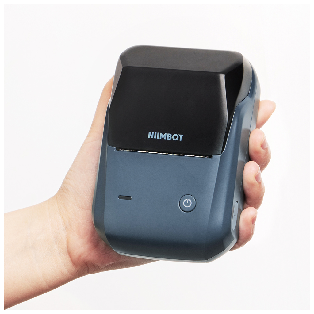 NIIMBOT B1, Taşınabilir, Mürekkepsiz, Termal Etiket Yazıcı (Bluetooth, USB) Uzay Mavisi - Niimbot - görsel 2