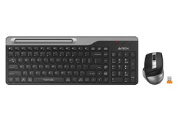 A4 TECH FB2535C KABLOSUZ Q MULTIMEDYA KLAVYE + OPTIK MOUSE SET GRI - A4 TECH