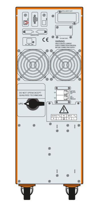 MAKELSAN POWERPACK SE 6KVA 1F/1F (16X9AH) PF;0,9 6/12DK ONLINE UPS - Makelsan - görsel 2