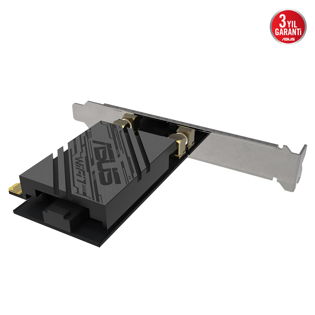 ASUS PCE-BE92BT, WIFI7, BE9400, 5764-2882-688Mbps, 6GHz-5GHz- 2.4GHz, Bluetooth 5.4, PCIe Ağ Adaptörü - Asus - görsel 3