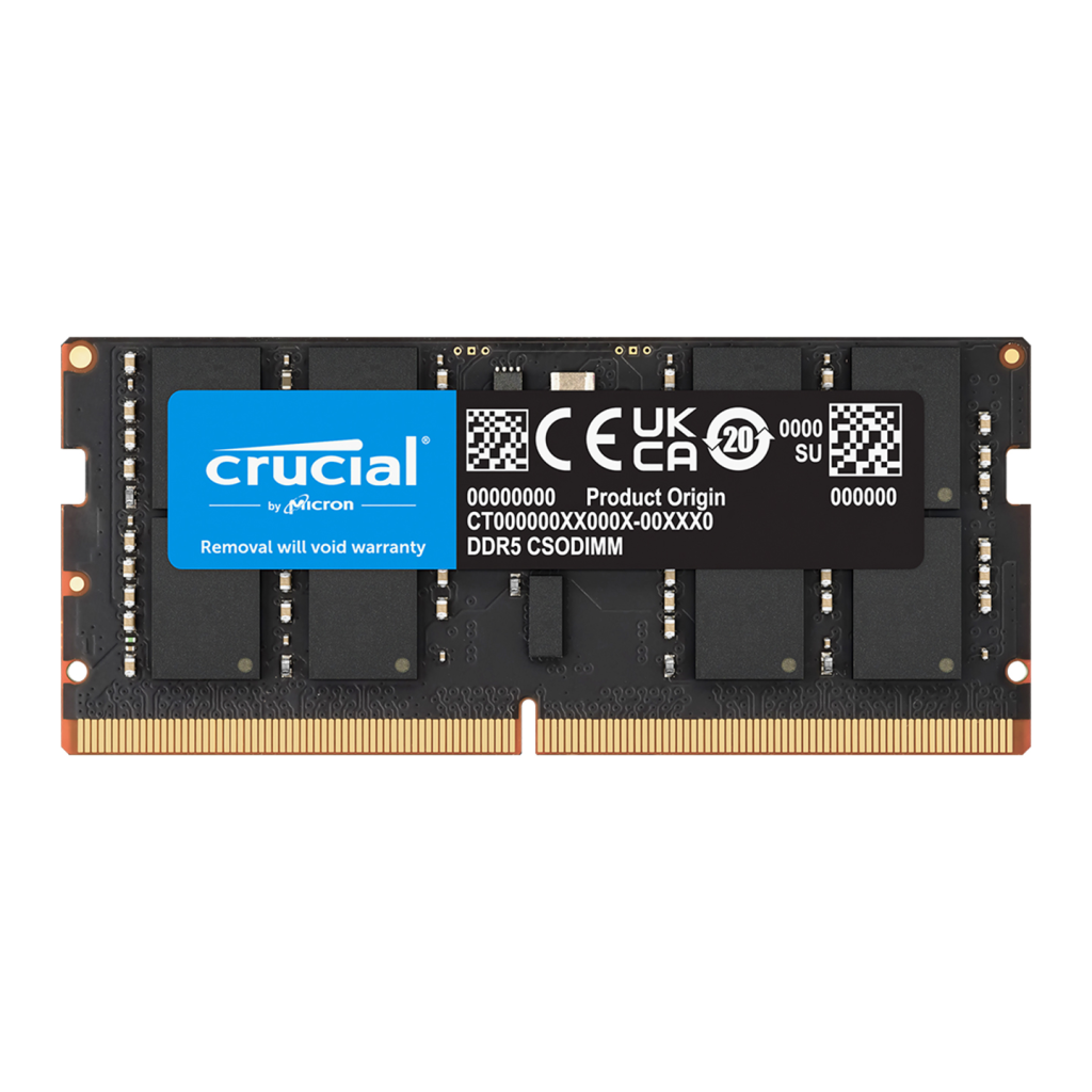 CRUCIAL CT16G64C52CS5, 16Gb, 6400Mhz, DDR5, CL52,  SODIMM, Notebook RAM (By Micron) - Crucial