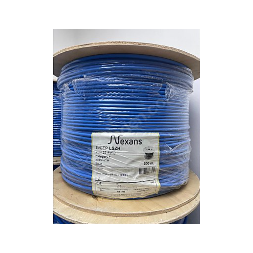 NEXANS NEX1611TB5, MAVİ, CAT6, 500M, 23AWG (0,58mm), UTP, %100 Bakır, LSZH Halogen Free, Makara, Kablo - Nexans - görsel 3