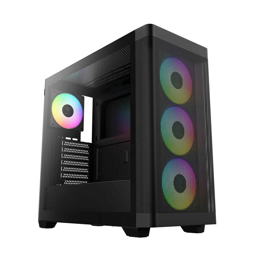 GAMDIAS ATHENA M3, 2000W,  Tempered Glass, Type-C, Mesh Ön Panel, ARGB, ATX, Professional GAMING KASA - Gamdias - görsel 2