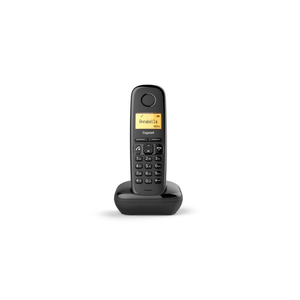 GIGASET A270, Dect Telefon, Siyah, 18 Saat Konuşma, 200 Saat Bekleme, 80 Kişilik Rehber - Gigaset - görsel 2
