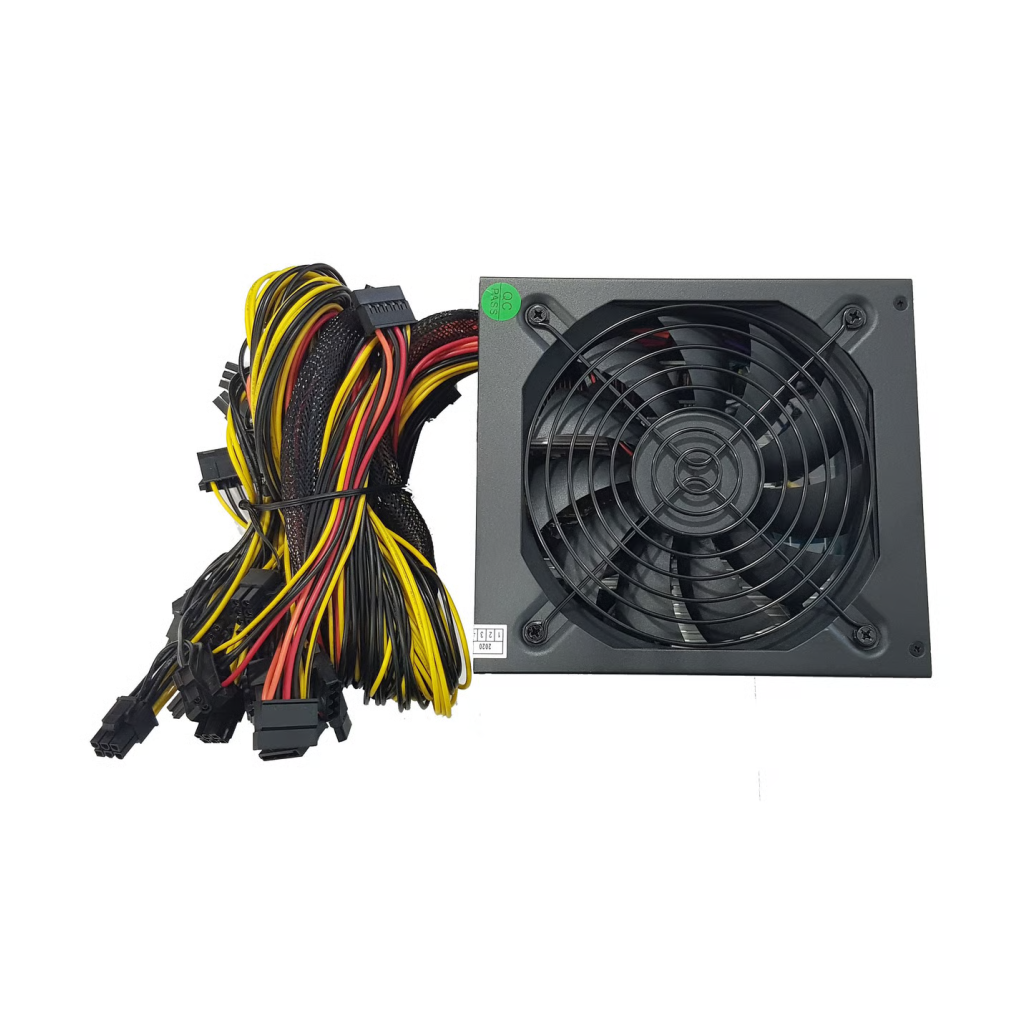 OLKO 2200, 2200W, 14cm Fan, 16xPCI-E 6+2Pin, 1x20+4Pin, 8xSata, ATX, Power Supply (PSU) - Olko - görsel 4