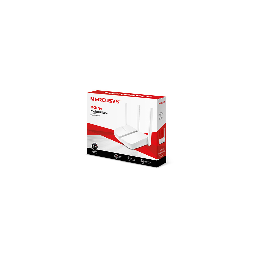TP-LINK MERCUSYS MW305R 3xLAN, 1xWAN 300mbps 3x5dBi Anten Wi-Fi Router - TP-LINK MERCUSYS - görsel 5