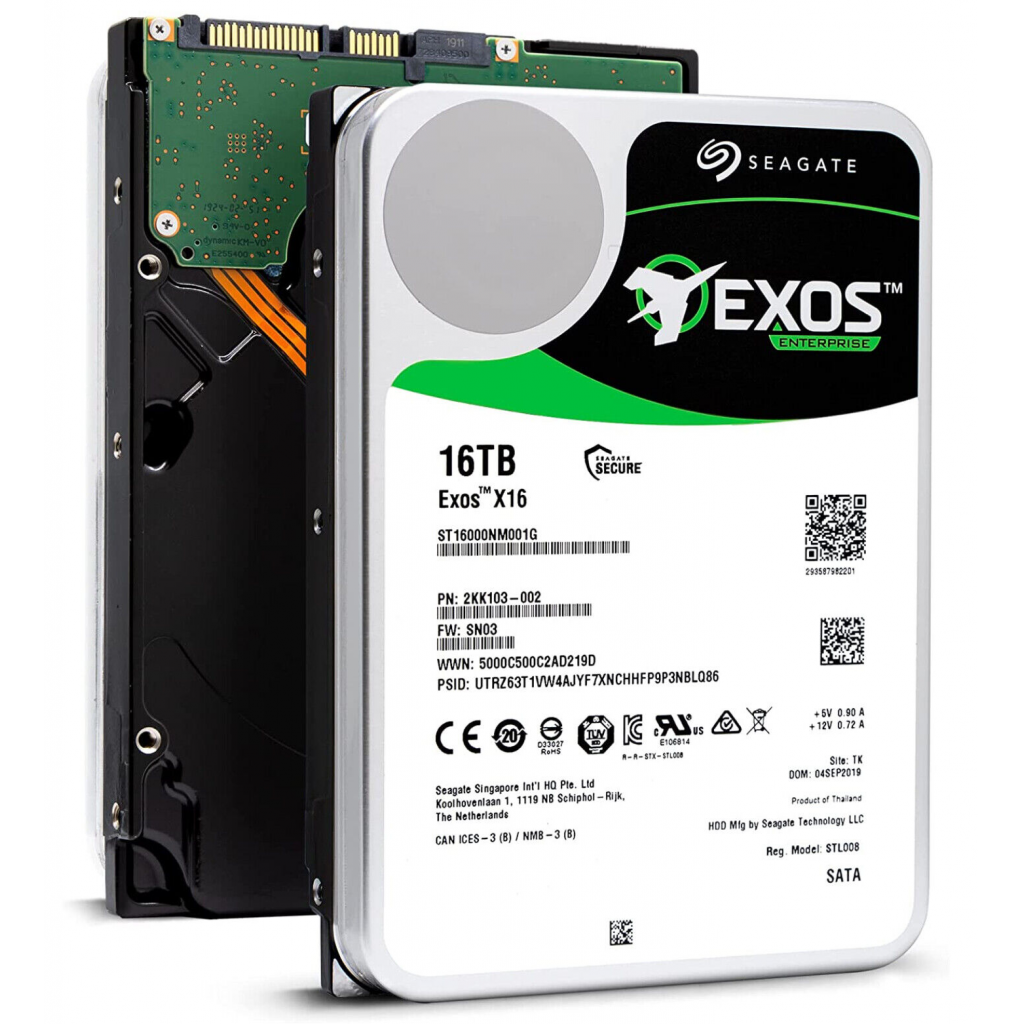 SEAGATE EXOS X16, ST16000NM001G, 3.5", 16TB,  256Mb, 7200 Rpm, 7/24 Enterprise, DATA CENTER-GÜVENLİK-NAS-SERVER, HDD - Seagate - görsel 3