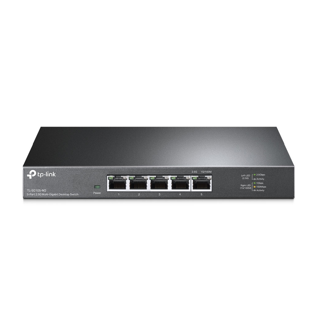 TP-LINK TL-SG105-M2, 5 Port, 2,5Gbps, Multi-GigaBit, Yönetilemez, Metal Kasa, Masaüstü Switch - Tp-Link - görsel 2