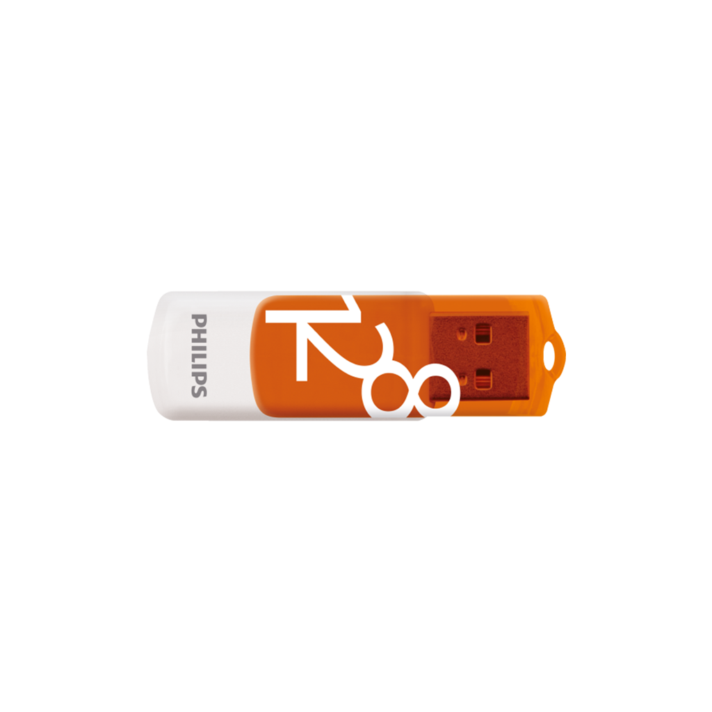 PHILIPS FM12FD05B, 128GB, USB 2.0, Vivid, Turuncu, Flash Disk - Philips - görsel 2