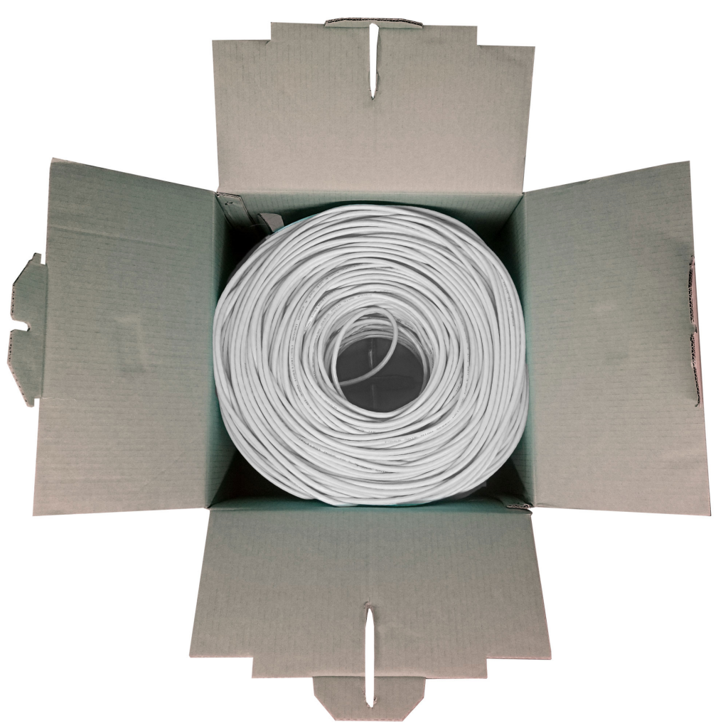 POWERGATE CAT6-BOX-GY, 23AWG 0,57mm, UTP, CAT6 Kablo, 305m, Gri - PowerGate - görsel 3