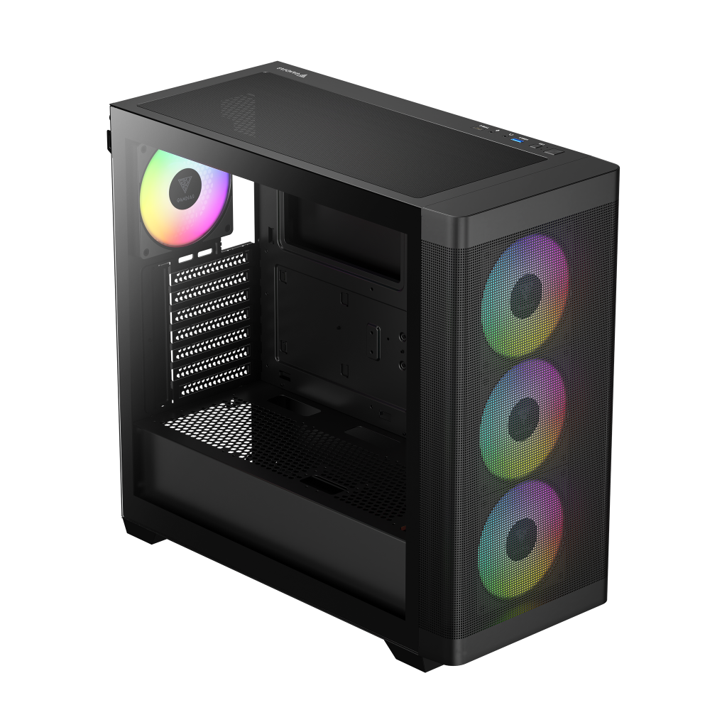 GAMDIAS ATHENA M3, 850W, 80+ Bronze, Tempered Glass, Type-C, Mesh Ön Panel, ARGB, ATX, GAMING KASA - Gamdias - görsel 2