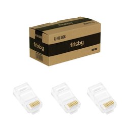 FRISBY FNW-RJ4519N 100 LU PAKET CAT5 RJ45 UTP KONNEKTOR - FRISBY