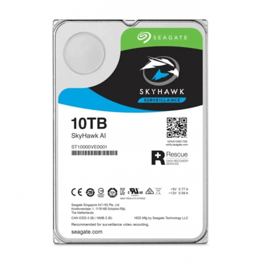 SEAGATE ST10000VE001 SKYHAWK AI 3.5" 10TB 7200rpm 256mb SATA (TR Seagate Garantili) 7/24 Harddisk - SEAGATE - görsel 3