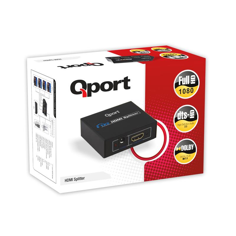QPORT (Q-SPL4) FULL HD 1 GIRIS 4CIKIS HDMI SPLITTER (SINYAL COGALTICI) - QPORT - görsel 4