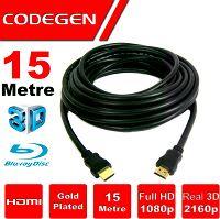 CODEGEN CPS150 15 Mt ALTIN KAPLAMA UÇLU HDMI Kablo - CODEGEN