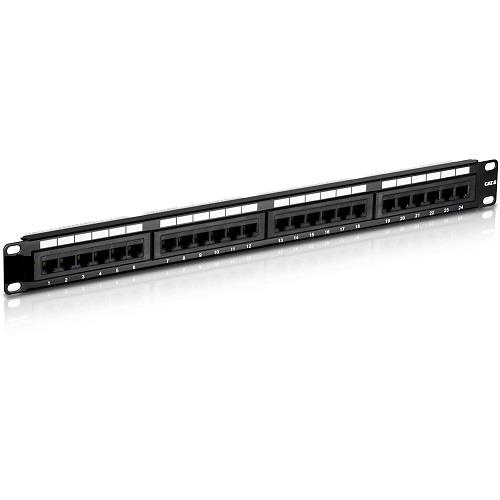 ODS 10C-SB1U24PCAT6U-RL1A 24 Port CAT6 UTP DOLU Patch Panel - ODS