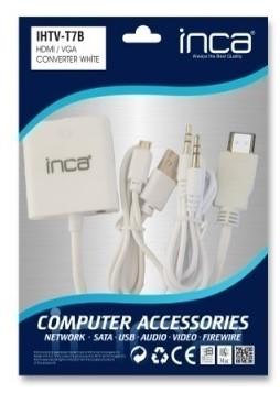 INCA IHTV-7TB HDMI to VGA + AUDIO Beyaz - INCA - görsel 2