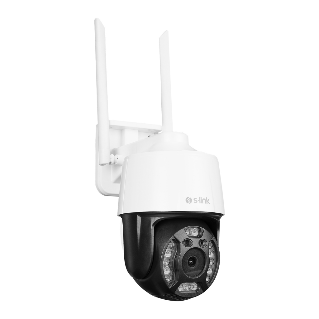 S-LINK SL-PTZ02, Akıllı Güvenlik Kamerası, WiFi, 3Mpix, 2,8mm Lens, 25m. Gece Görüşü, Hareket algılama, İki Yönlü Ses, Micro SD Kartlı, TUYA Yazılım - S-Link